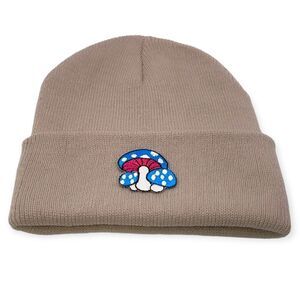 NWT Wool + Pepper Co. Mushrooms Unisex Beanie Hat